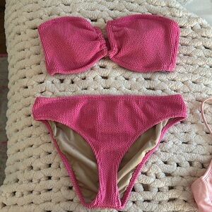 2 pink bikinis!